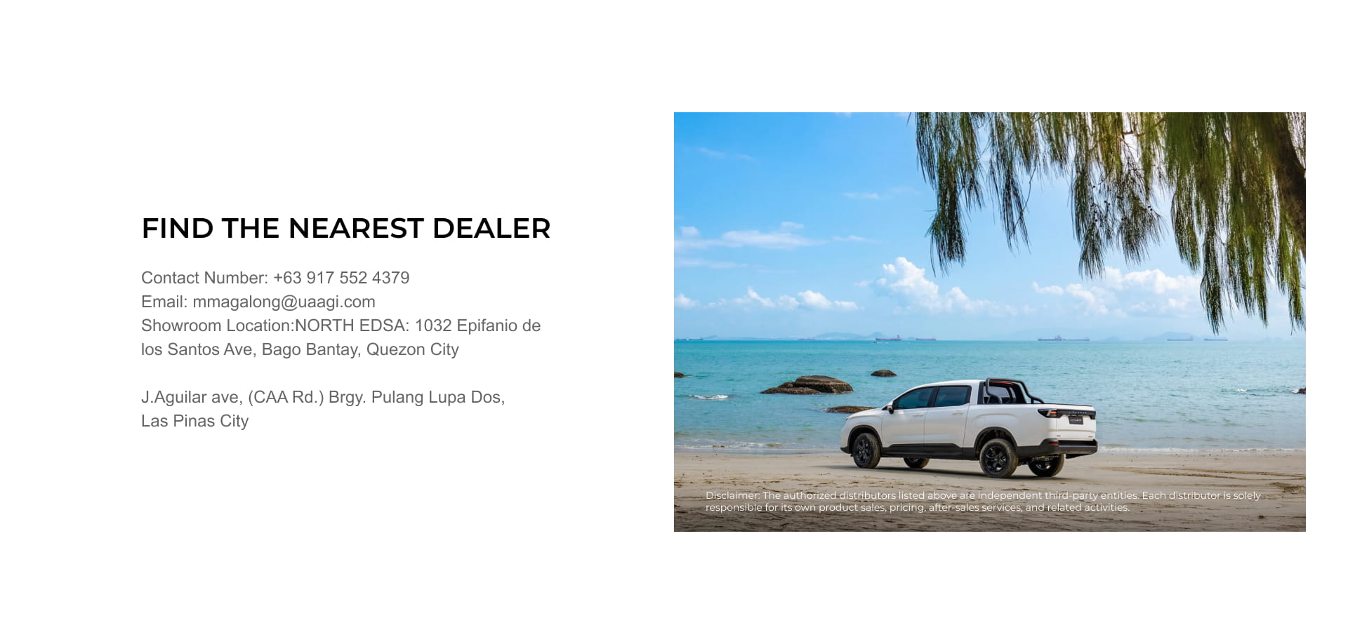 Find the nearest dealer for RIDDARA Philippines and book a test drive today