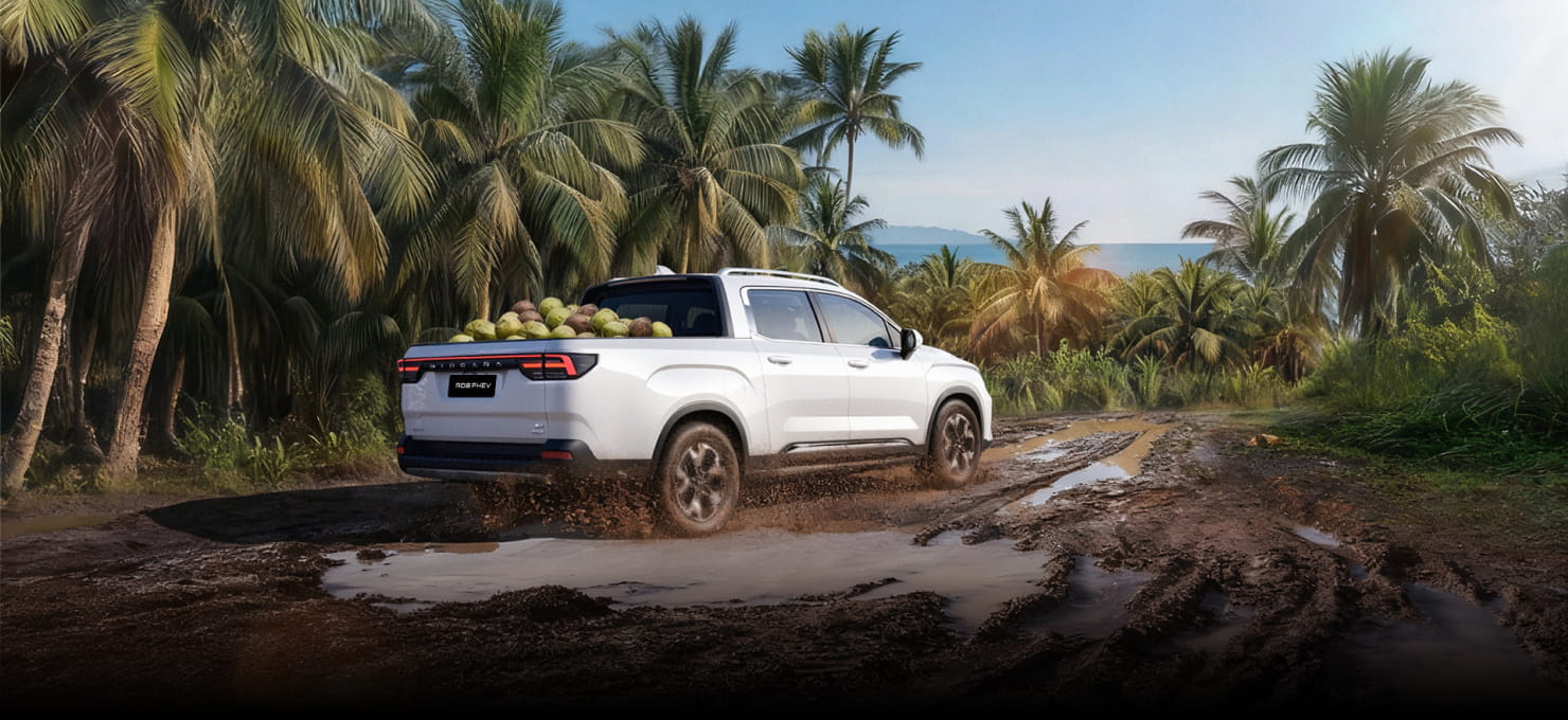 Riddara RD6 PHEV Philippines: STC surface truck bed with 875kg rated load